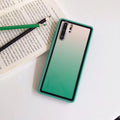 Rainbow pattern Huawei phone case in choice of black, green, orange, or pink colours