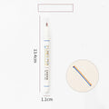 Stereo double line student highlighting pen with 0.5mm fine point