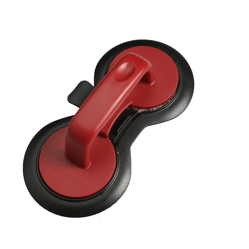 Kitchen burger press hamburger mold gadget with oil paper liners food-grade ABS black red