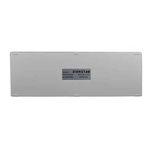 Ultra-thin white Bluetooth keyboard for iPad tablets and mobile phones with 104 keys