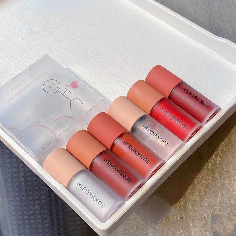 Matte whitening primer lip milk lip gloss set three packs Milkshake Lip Glaze