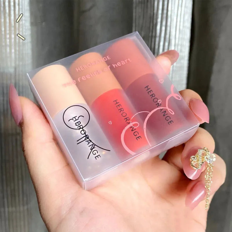 Matte whitening primer lip milk lip gloss set three packs Milkshake Lip Glaze