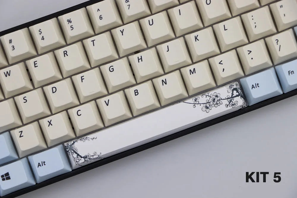 PBT 6.25U space bar keycap for Cherry profile mechanical keyboards in multiple colour options