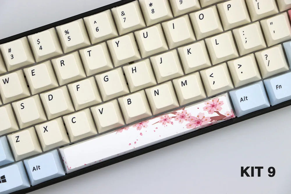 PBT 6.25U space bar keycap for Cherry profile mechanical keyboards in multiple colour options