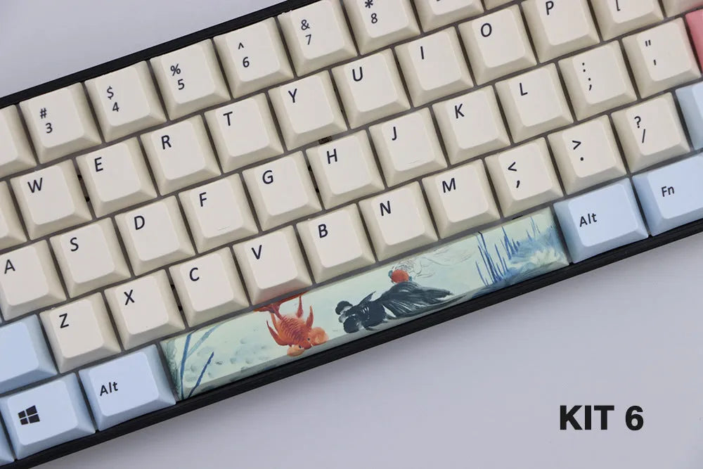 PBT 6.25U space bar keycap for Cherry profile mechanical keyboards in multiple colour options