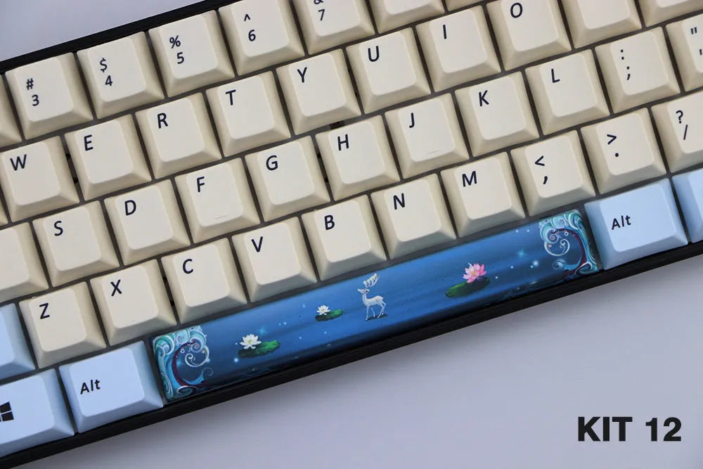 PBT 6.25U space bar keycap for Cherry profile mechanical keyboards in multiple colour options
