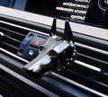 Doberman-shaped diffused stone car aromatherapy air outlet clip in black colour