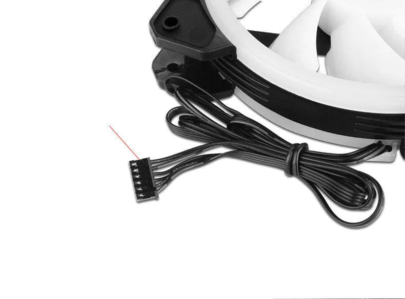 12cm camouflage pattern PC chassis fan with RGB LED lighting