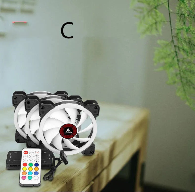 12cm camouflage pattern PC chassis fan with RGB LED lighting