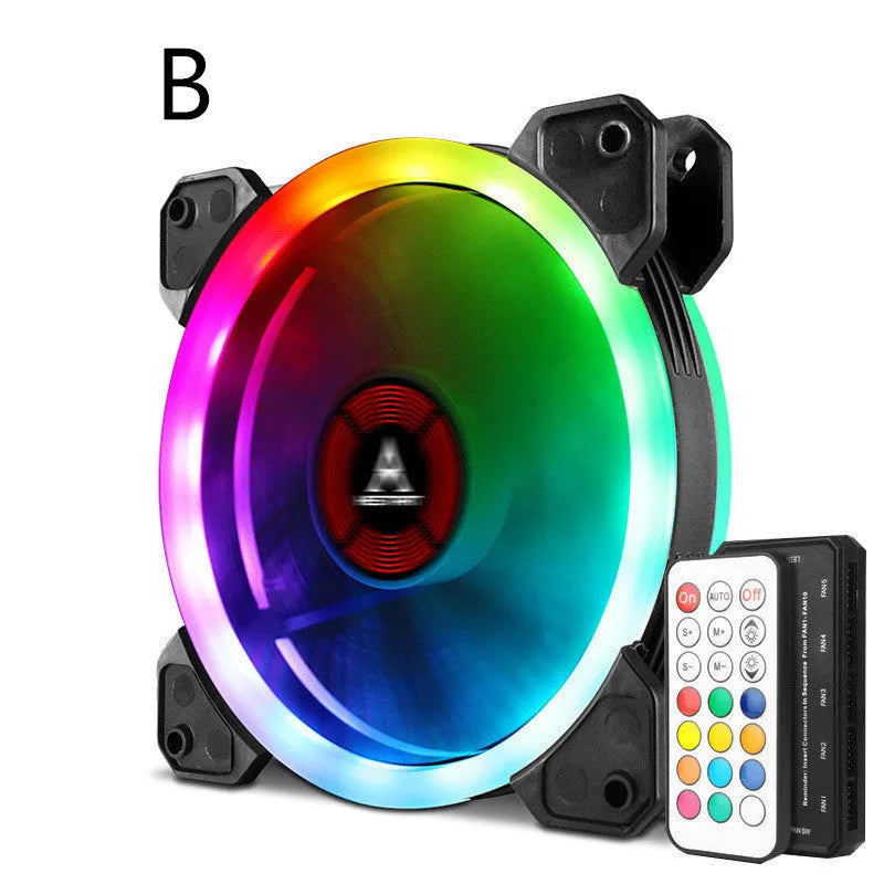12cm camouflage pattern PC chassis fan with RGB LED lighting