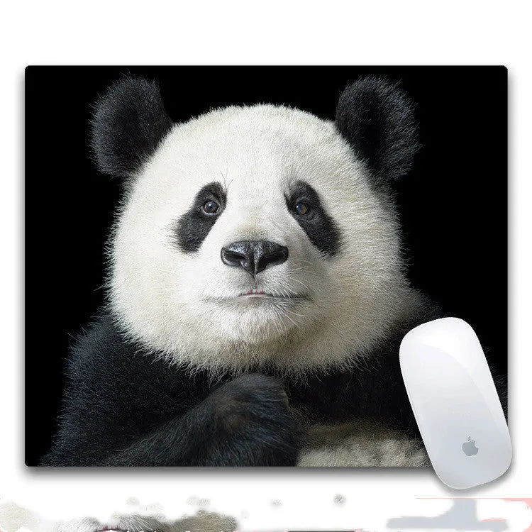 Custom rubber cloth mouse pad with non-slip base measuring 240x200x3mm, available in 8 print styles