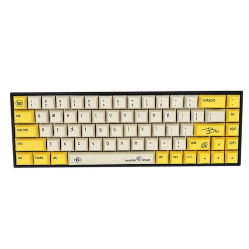 68-key PBT mechanical keyboard keycap set with double-shot moulded legends in nine colour options