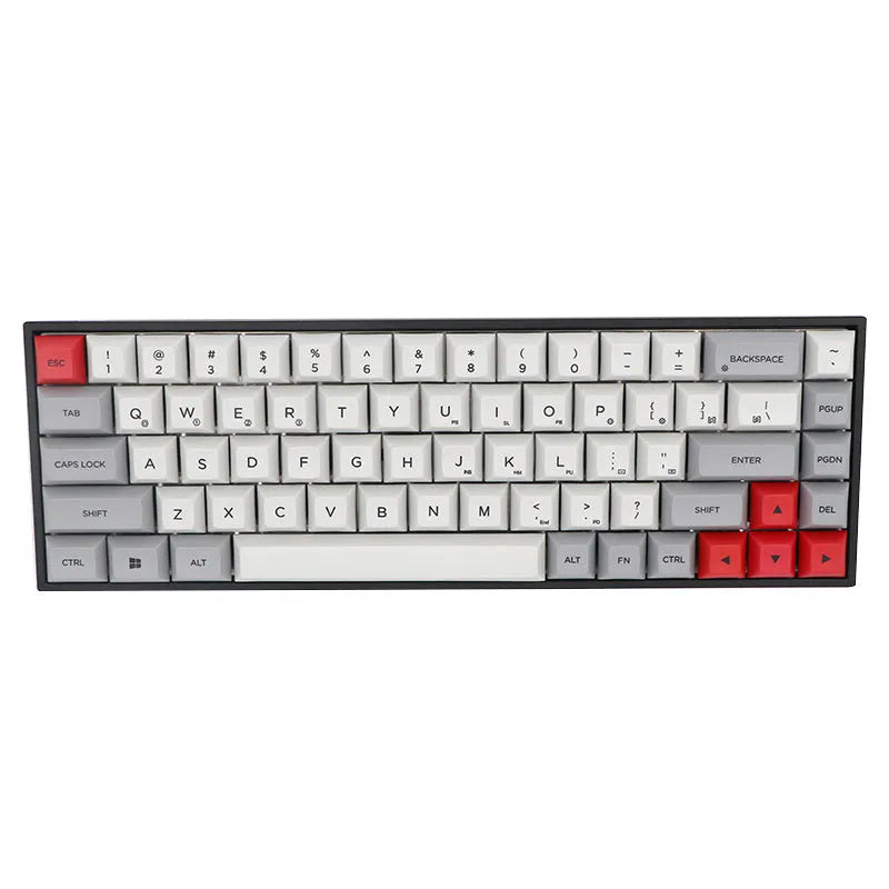 68-key PBT mechanical keyboard keycap set with double-shot moulded legends in nine colour options
