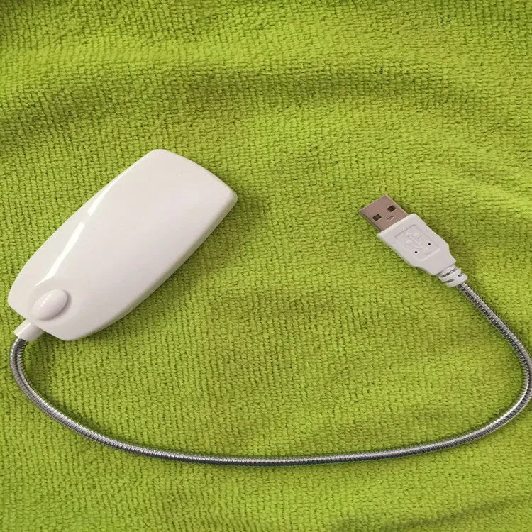 Flexible USB LED reading light with adjustable gooseneck neck in four colour options