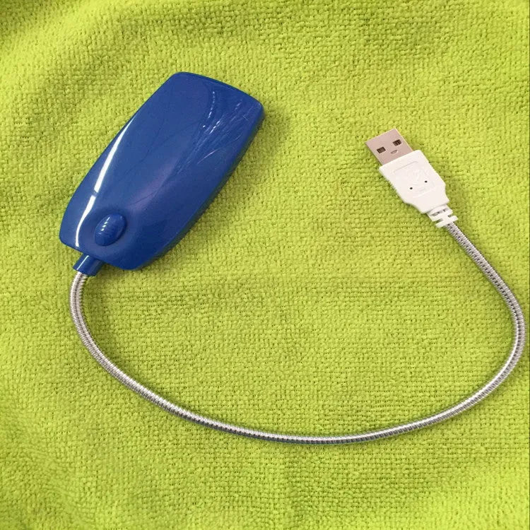 Flexible USB LED reading light with adjustable gooseneck neck in four colour options