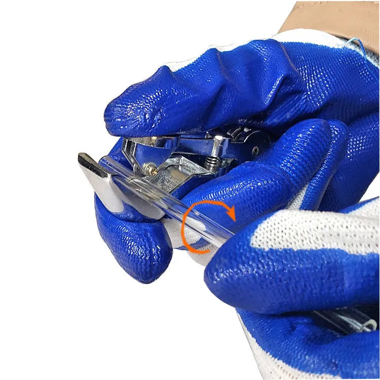 Zinc alloy glass tube cutter tool with 45mm cutting capacity for glass rods and tubes