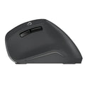 Vertical 2.4G wireless ergonomic mouse in black for computer notebook with USB receiver