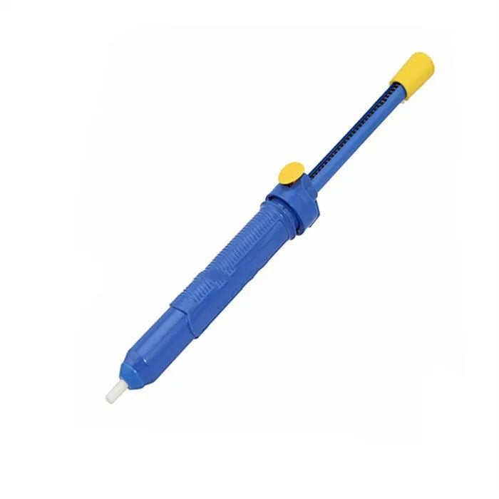 GS-107 manual solder sucker desoldering tool in blue, gold or silver with 330mm ABS plastic body