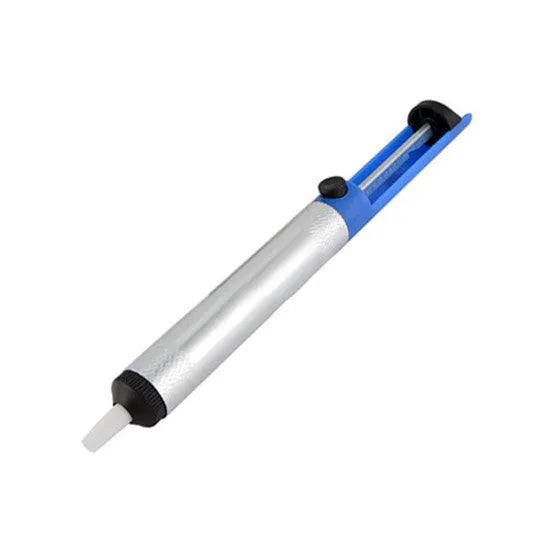 GS-107 manual solder sucker desoldering tool in blue, gold or silver with 330mm ABS plastic body