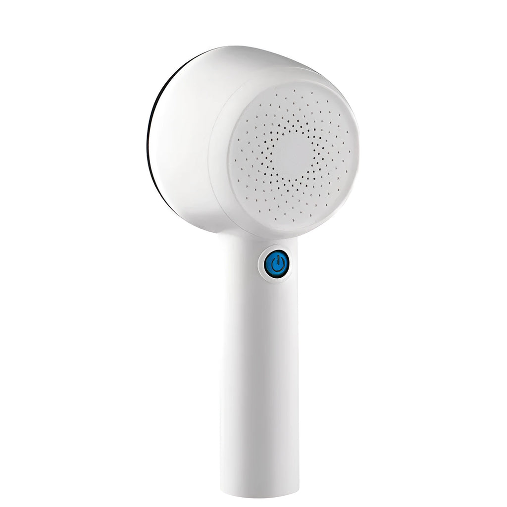 White rechargeable clothes shaver for removing pilling from jerseys and knitwear