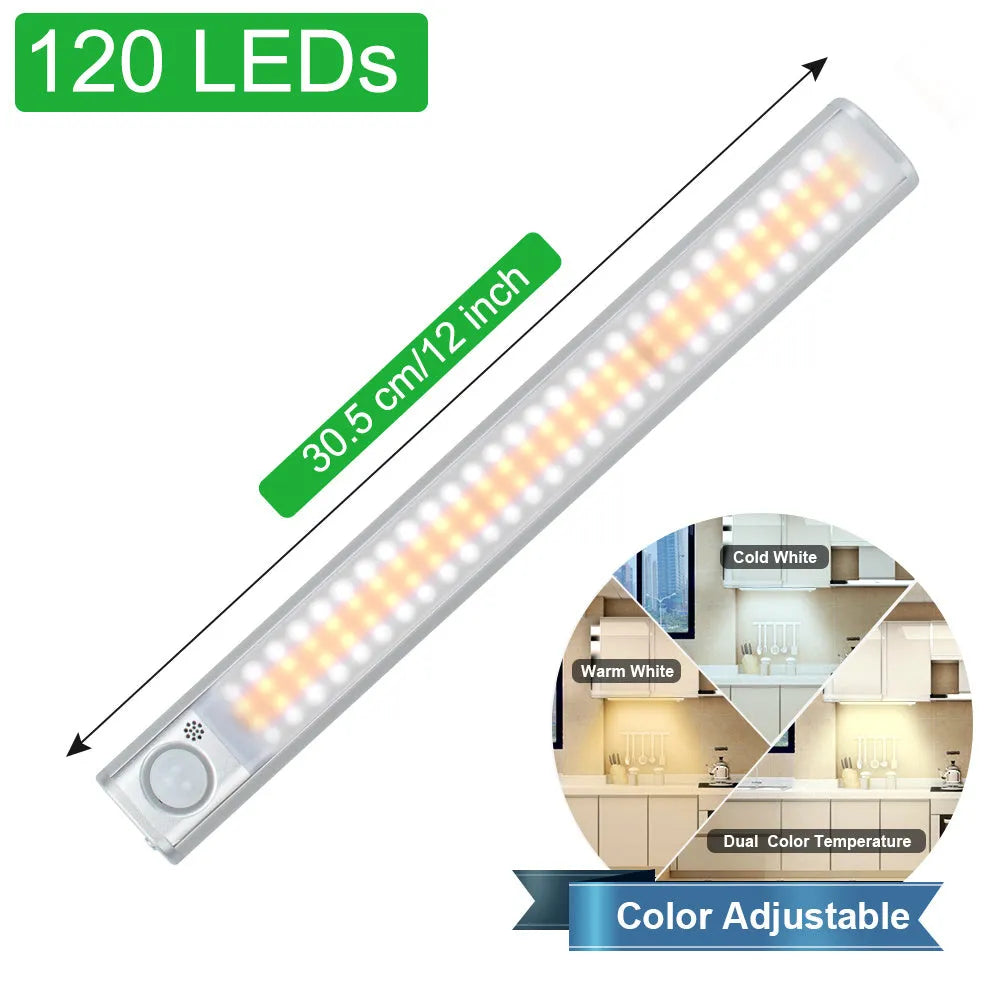 Smart USB charging motion sensor cabinet light with aluminium alloy shade