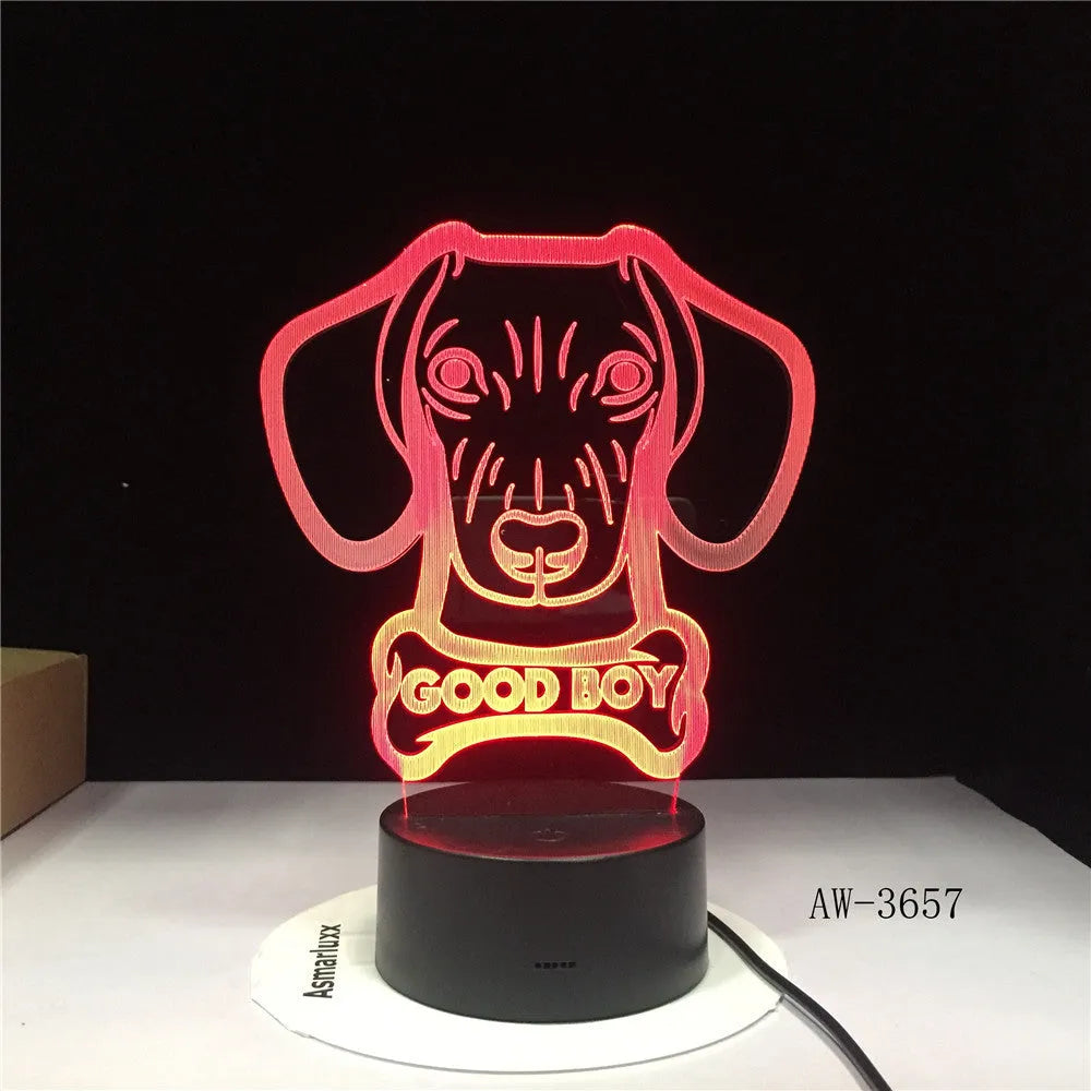 Remote control LED table lamp with colourful gradient acrylic shade on a black base