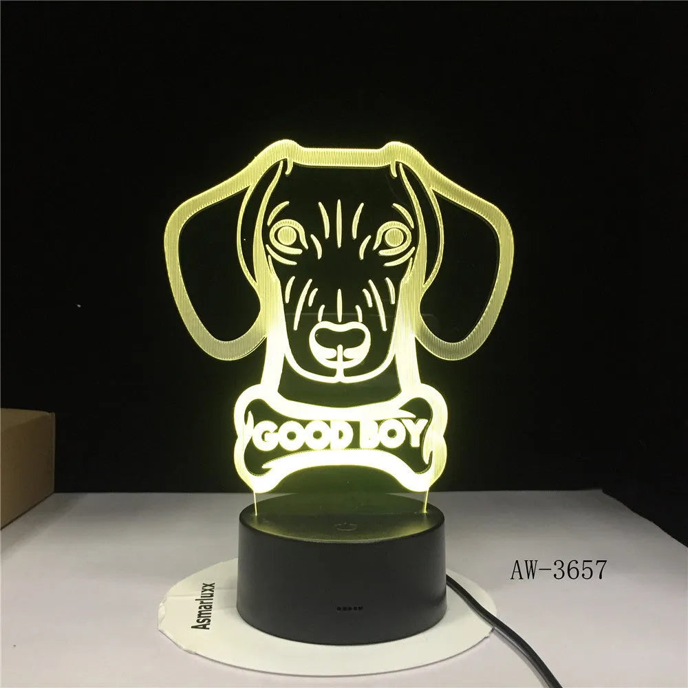 Remote control LED table lamp with colourful gradient acrylic shade on a black base