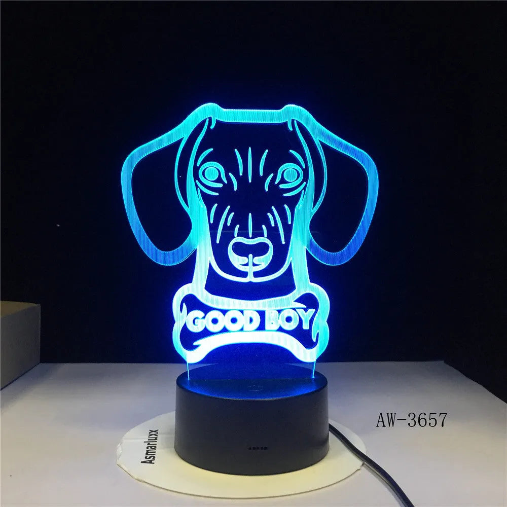 Remote control LED table lamp with colourful gradient acrylic shade on a black base