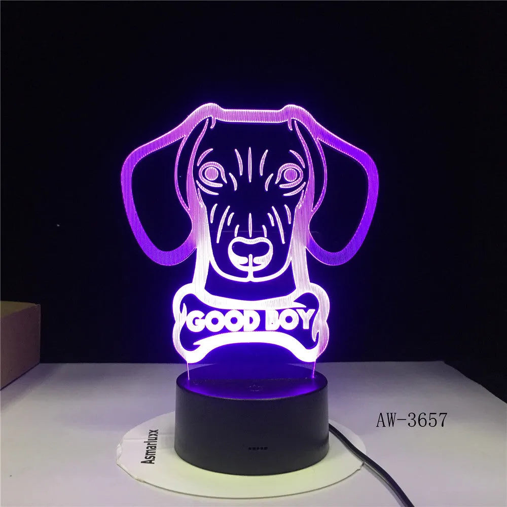 Remote control LED table lamp with colourful gradient acrylic shade on a black base