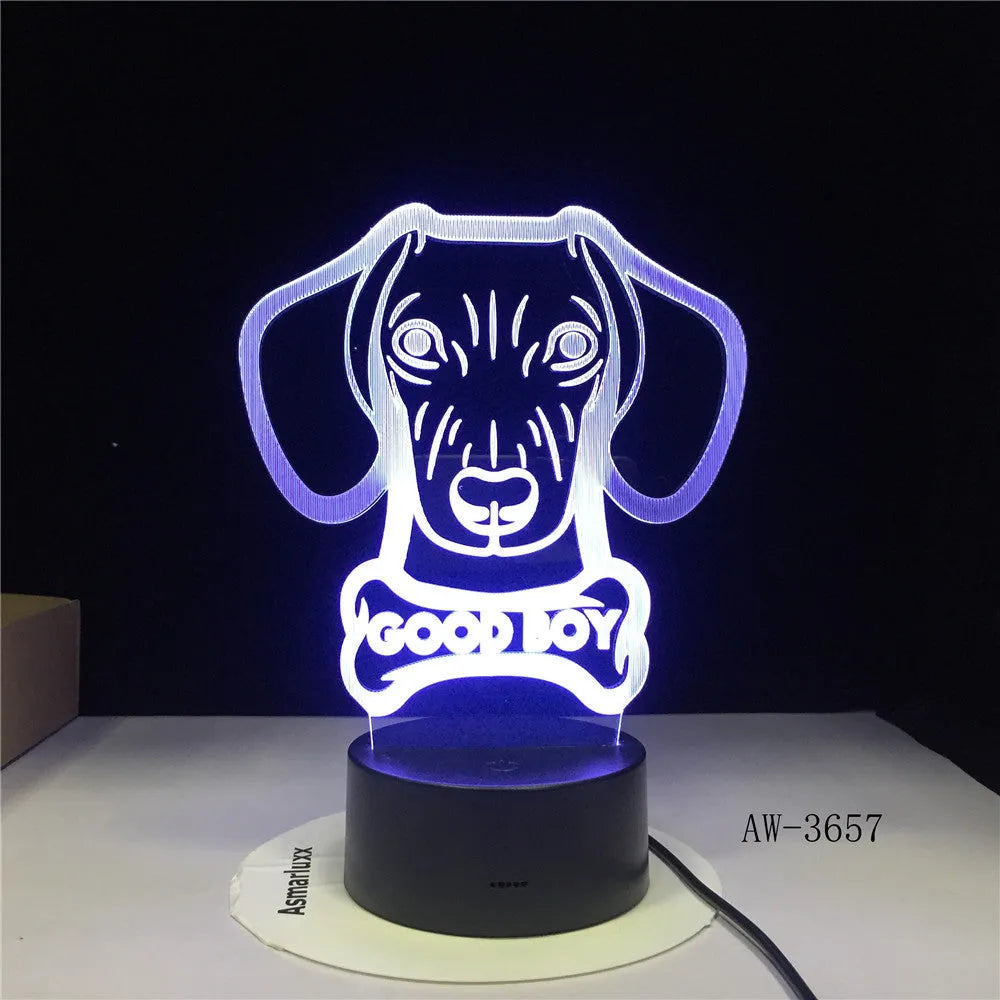 Remote control LED table lamp with colourful gradient acrylic shade on a black base