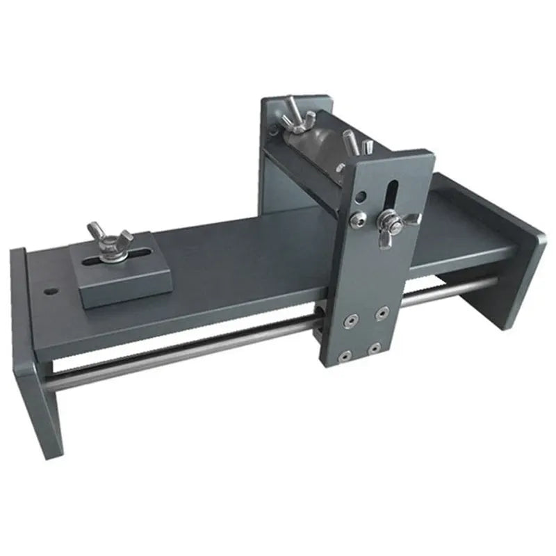 Aluminium alloy fixed angle sharpener tool for woodworking chisels and planer blades.