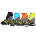 Nylon splash-proof breathable foot cover in black, width 22cm, height 20cm, for outdoor hiking and trail running