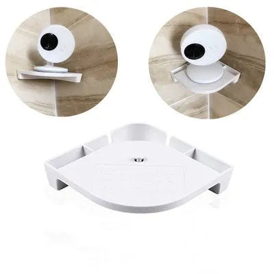 White 3.5 inch digital wireless baby monitor and camera with night vision on a nursery shelf