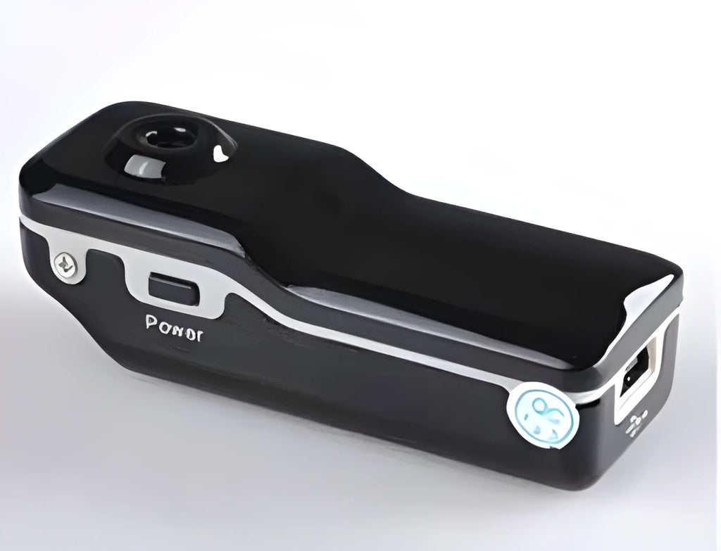 HD voice control video recorder with clip, 55x28x20mm, 3MP lens, black colour as shown