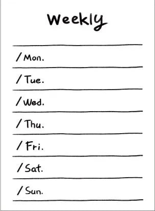 Compact student memo pad showing simple line plan design, 65mm by 89mm in size.