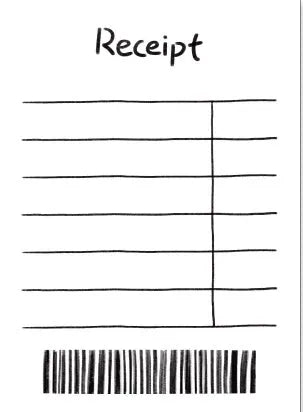 Compact student memo pad showing simple line plan design, 65mm by 89mm in size.