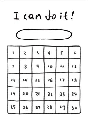 Compact student memo pad showing simple line plan design, 65mm by 89mm in size.