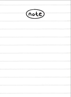 Compact student memo pad showing simple line plan design, 65mm by 89mm in size.