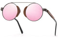 Bamboo retro sunglasses with wood frame and polarised TAC lenses in vintage style