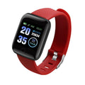 D13 smart bracelet with colour screen showing heart rate display on wrist