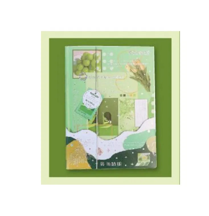 Hardcover notebook with PVC cover showing one of four available printed designs