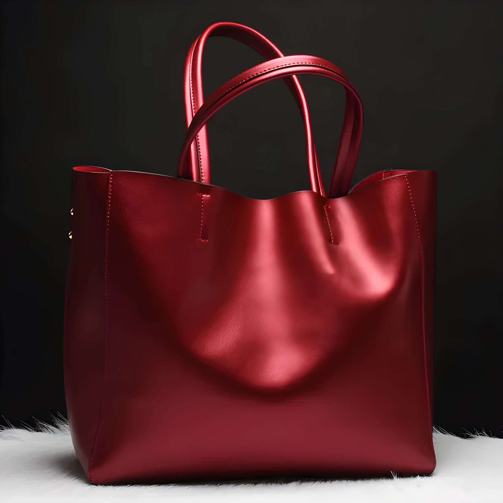 Women's leather shoulder bag with detachable crossbody strap in five colour options