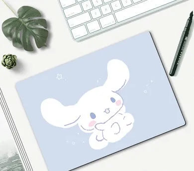 Cartoon girl mouse pad with colourful anime design on 260x210mm rubber base