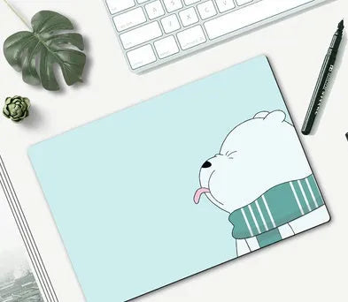 Cartoon girl mouse pad with colourful anime design on 260x210mm rubber base