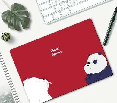 Cartoon girl mouse pad with colourful anime design on 260x210mm rubber base