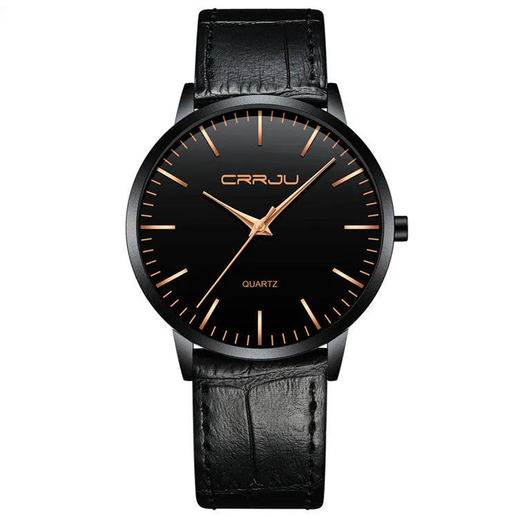 Casual quartz watch with alloy case and multiple strap options including mesh, leather and steel bands