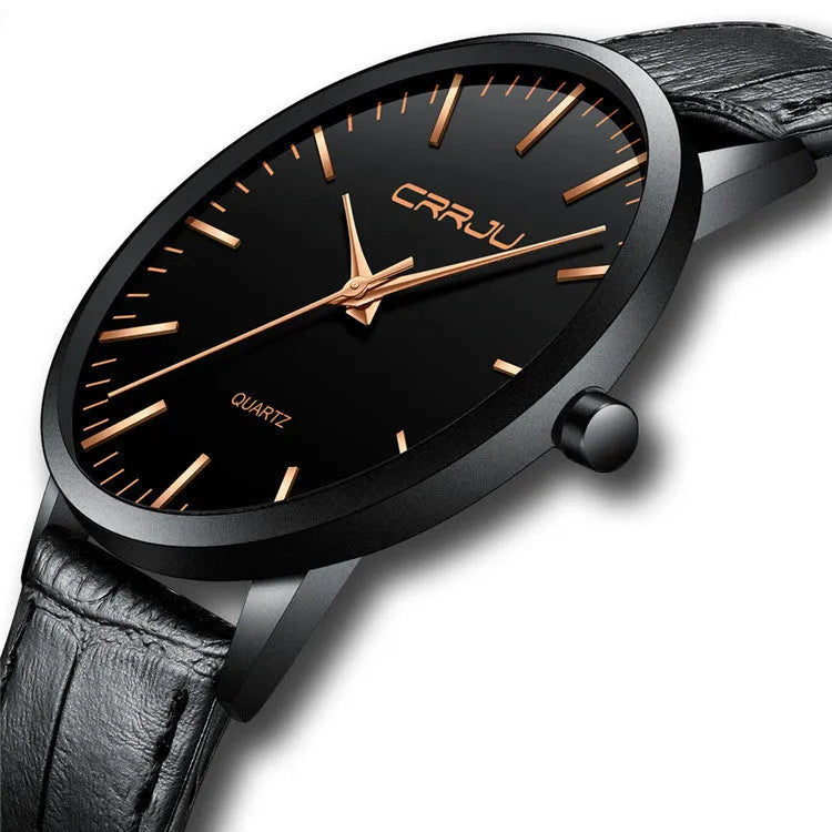 Casual quartz watch with alloy case and multiple strap options including mesh, leather and steel bands