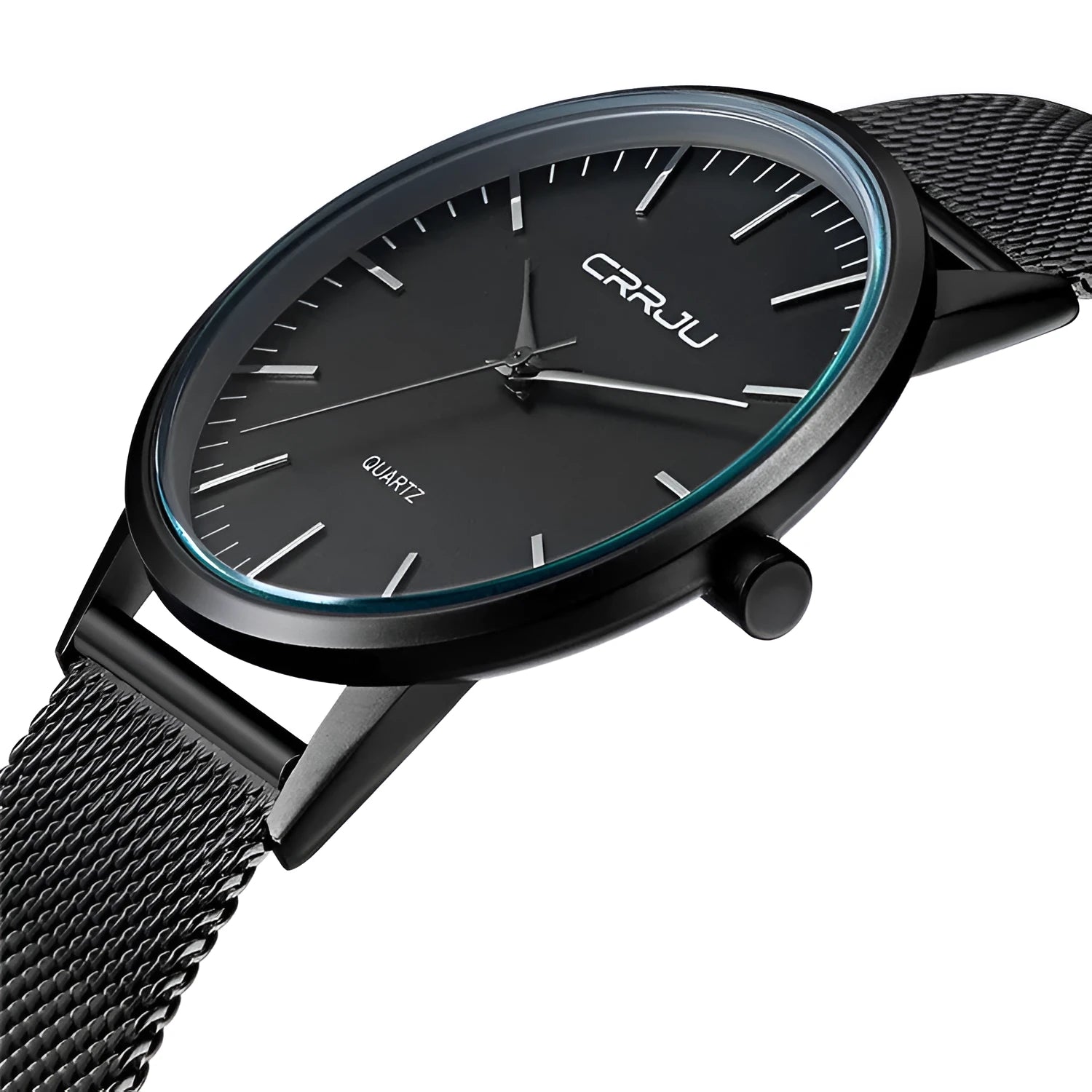 Casual quartz watch with alloy case and multiple strap options including mesh, leather and steel bands