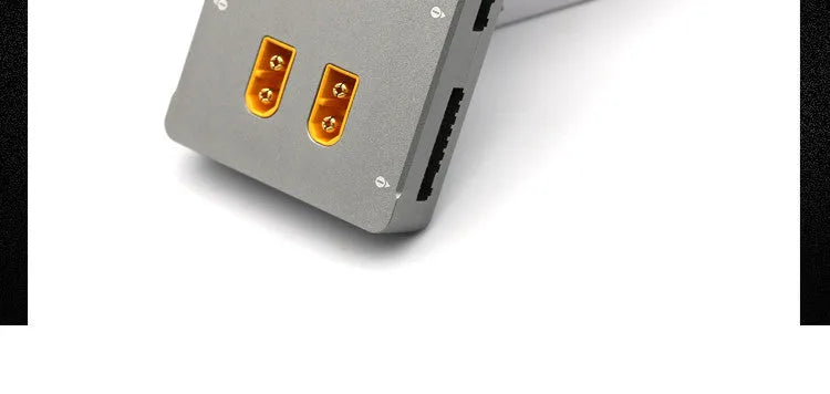 Grey parallel charging board accessory for Astor electric aircraft toys with fill board design