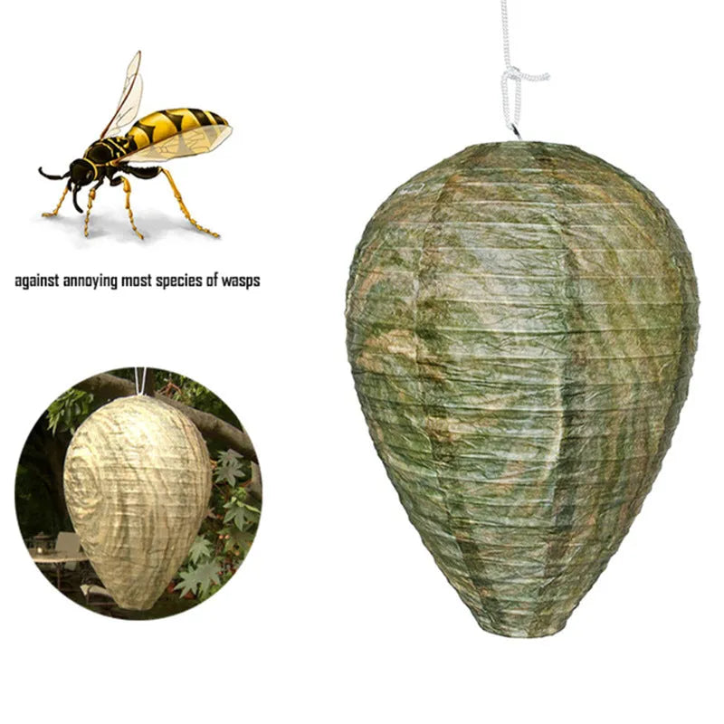 Hexagonal beehive paper lantern with wire frame measuring 22x28cm for decorative displays